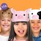 Big Dot of Happiness Paper Farm Animal Headbands, Barnyard Party Crowns for Kids Farm Birthday, DIY Pig, Horse, Sheep, Cow Party Hat Favors, 16 Count